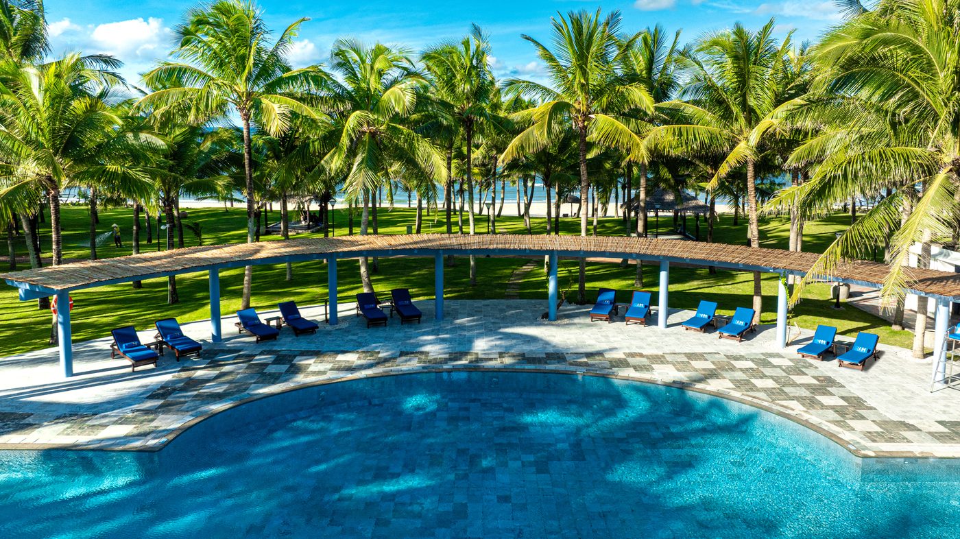 Vista aérea — Pool Bar al borde de Primary Pool